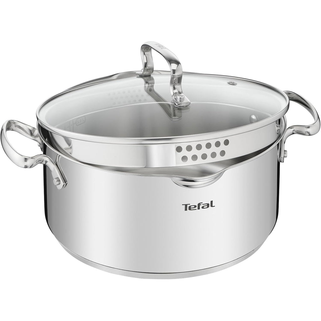 Tefal Duetto+ G71946 – Kochtopf 24 cm mit Glasdeckel, Edelstahl 18/10, induktionsgeeignet (Neu & OVP)