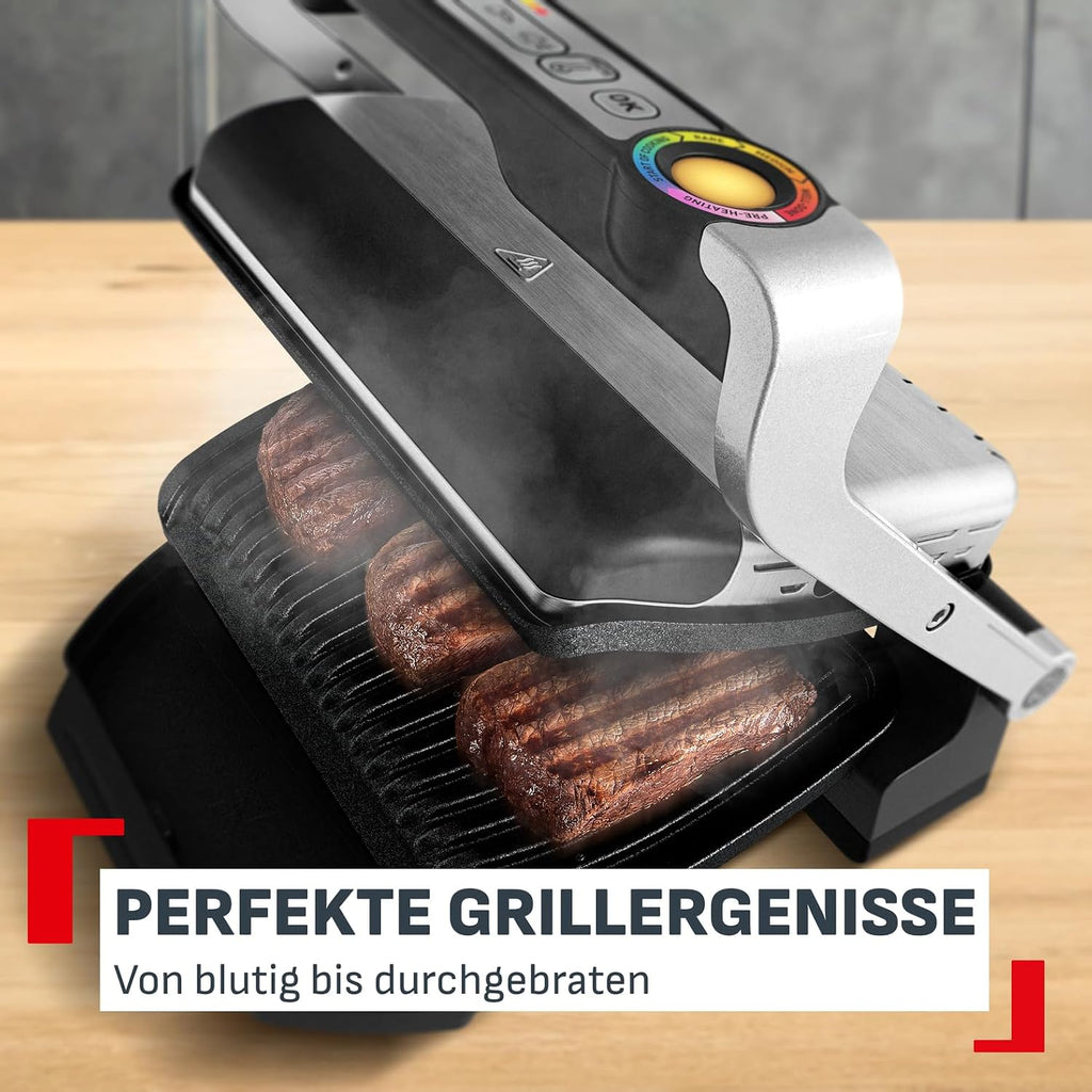 Tefal OptiGrill+ GC712D – Kontaktgrill, 2000 W, 6 Automatikprogramme, Garstufenanzeige (Neu & OVP)