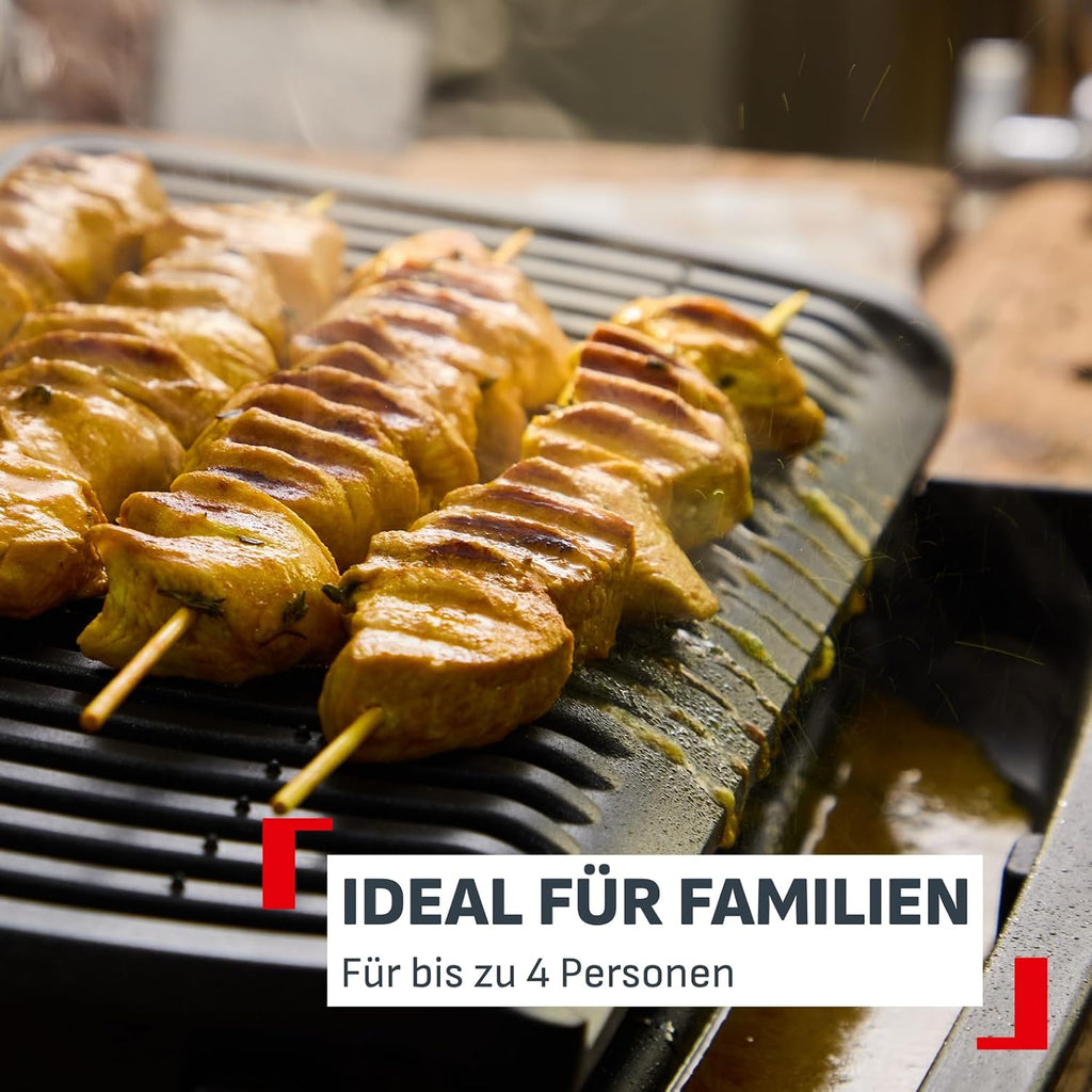 Tefal OptiGrill+ GC712D – Kontaktgrill, 2000 W, 6 Automatikprogramme, Garstufenanzeige (Neu & OVP)