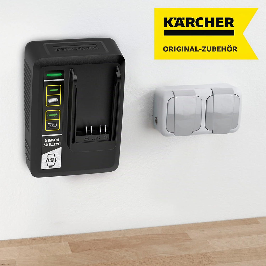 Kärcher Schnellladegerät Battery Power 18 V – 2,5 A Ladegerät für alle 18-V-Akkus (Neu & OVP)