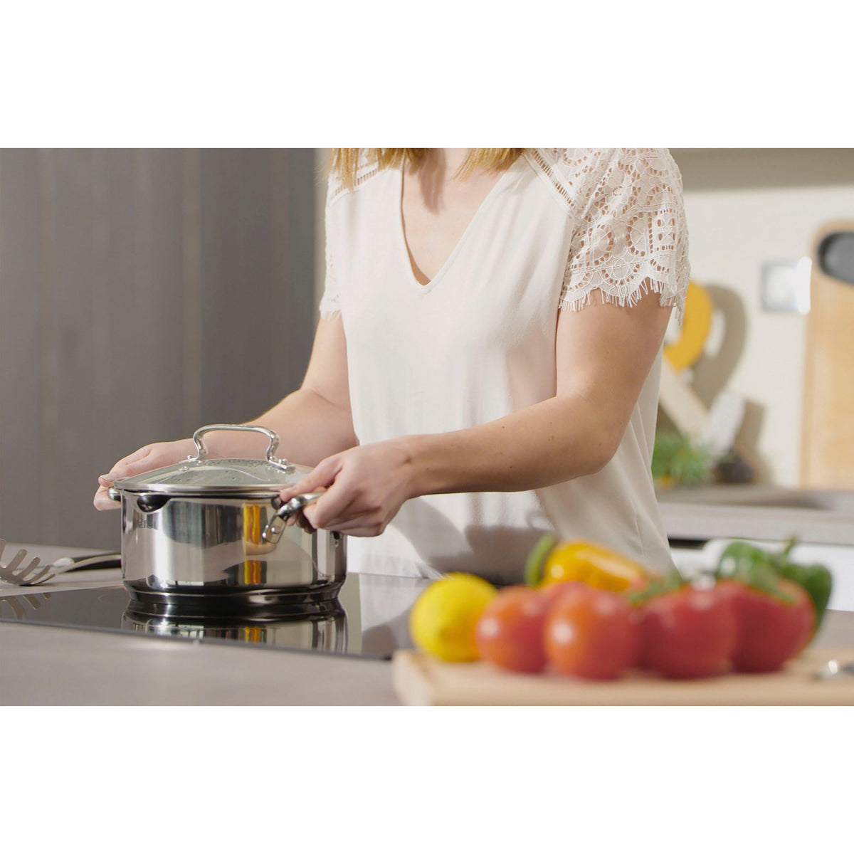 Tefal Duetto+ G71944 – Kochtopf 20 cm mit Glasdeckel, Edelstahl 18/10, induktionsgeeignet (Neu & OVP)